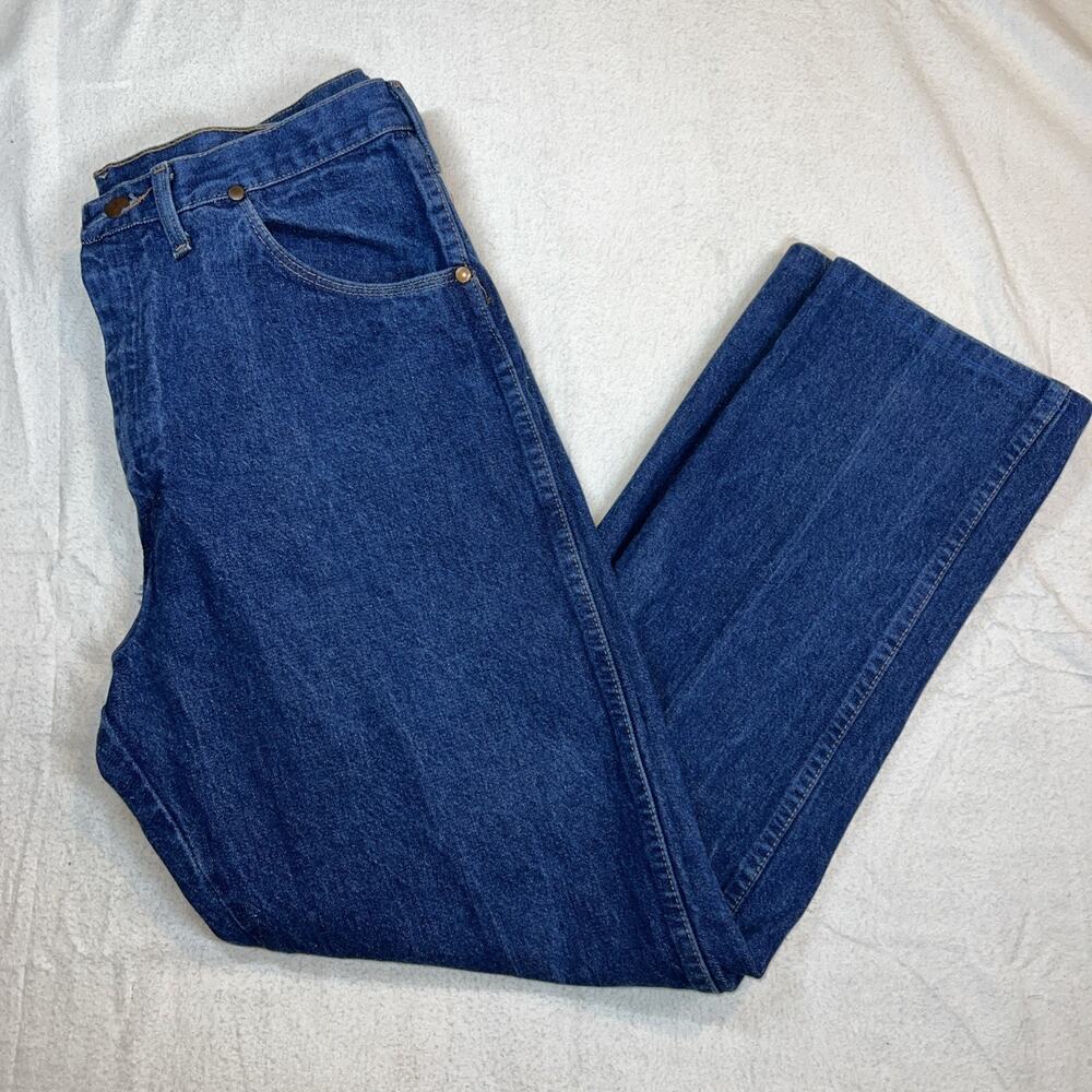 Vintage Wranglers Made In USA Denim Jeans model 31 MWZDN Jeans 38×33 100% Cotton
